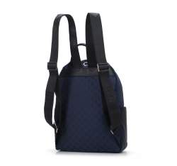 Women's jacquard backpack, navy blue, 95-4-905-N, Photo 1