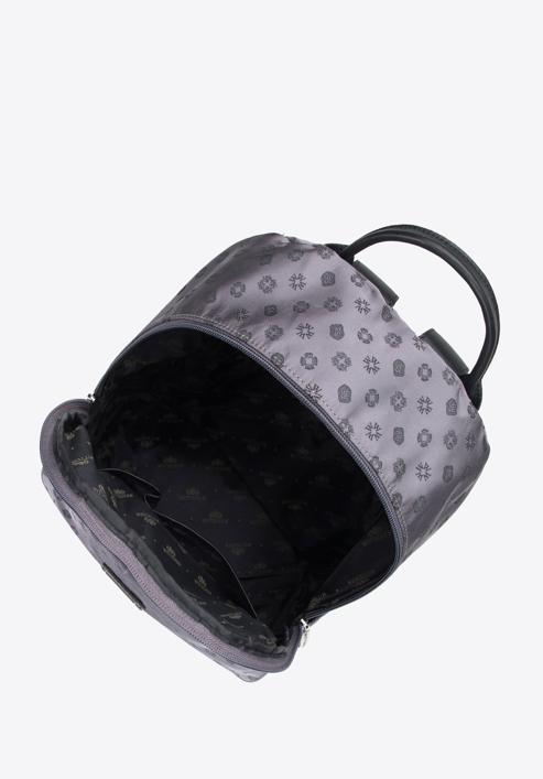 Women's jacquard backpack, grey, 95-4-905-N, Photo 3
