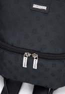 Women's jacquard backpack, black, 95-4-905-N, Photo 4