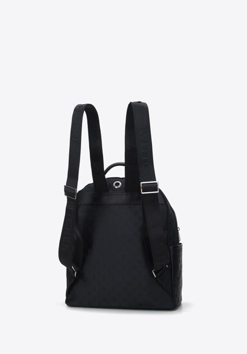 Women's jacquard backpack, black, 95-4-906-1, Photo 2