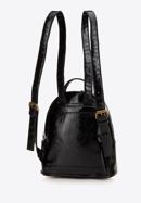 Women's animal print backpack, black, 98-4Y-005-X1, Photo 2
