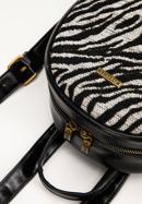 Women's animal print backpack, black, 98-4Y-005-X1, Photo 4