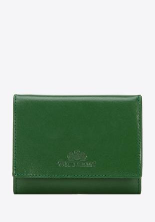 Damski portfel skórzany klasyczny średni, zielony, 14-1-070-L0, Zdjęcie 1