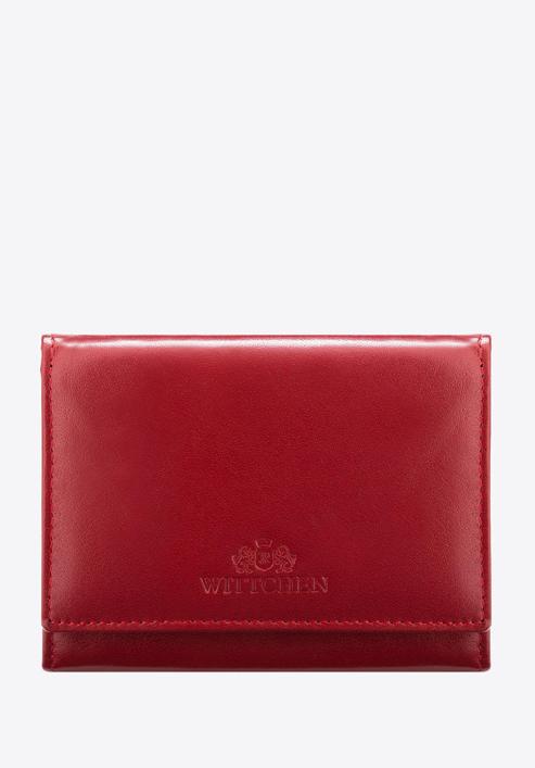 Damski portfel skórzany klasyczny średni, czerwony, 14-1-070-L5, Zdjęcie 1