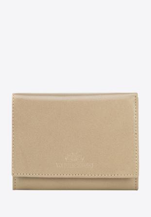 Women's medium-sized leather wallet, beige, 14-1-070-LB, Photo 1