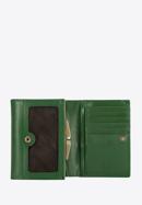 Damski portfel skórzany klasyczny średni, zielony, 14-1-070-L0, Zdjęcie 3
