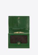 Damski portfel skórzany klasyczny średni, zielony, 14-1-070-L0, Zdjęcie 4