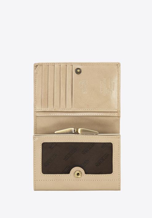 Women's medium-sized leather wallet, beige, 14-1-070-L91, Photo 4