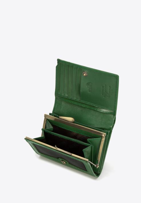 Women's medium-sized leather wallet, green, 14-1-070-L0, Photo 5