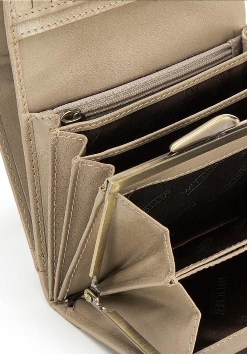 Women's medium-sized leather wallet, beige, 14-1-070-L0, Photo 5