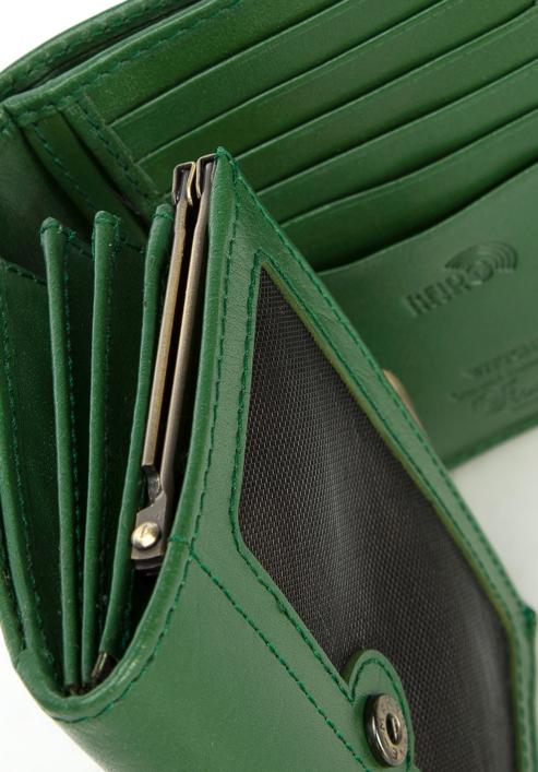 Women's medium-sized leather wallet, green, 14-1-070-L91, Photo 6