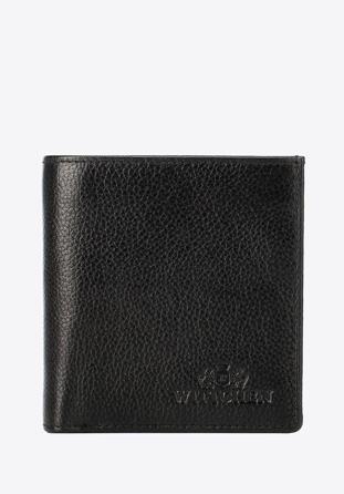 Women's leather compact wallet, black, 21-1-065-15L, Photo 1