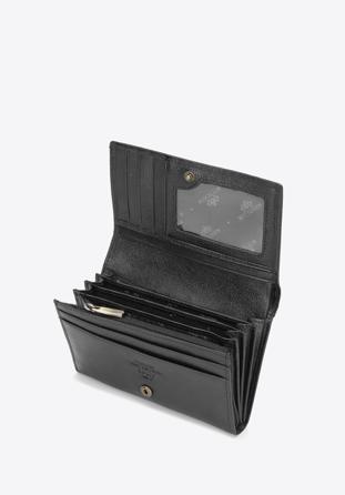 Damski portfel skórzany minimalistyczny, czarny, 21-1-081-1M, Zdjęcie 1