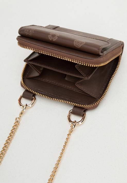 Leather wallet on chain, brown, 34-3-001-4B, Photo 6