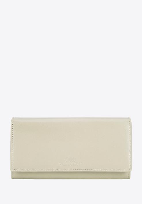 Women's leather wallet, beige, 14-1-052-L0, Photo 1