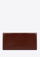 Damski portfel skórzany o prostym kroju, mahoń, 14-1-052-LB, Zdjęcie 3
