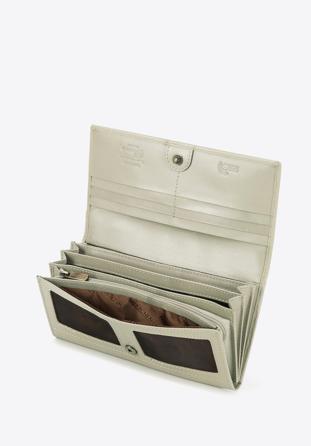 Women's leather wallet, beige, 14-1-052-LB, Photo 1