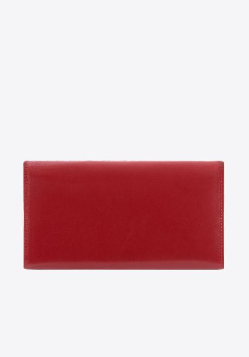 Damski portfel skórzany o prostym kroju, czerwony, 14-1-052-L0, Zdjęcie 4