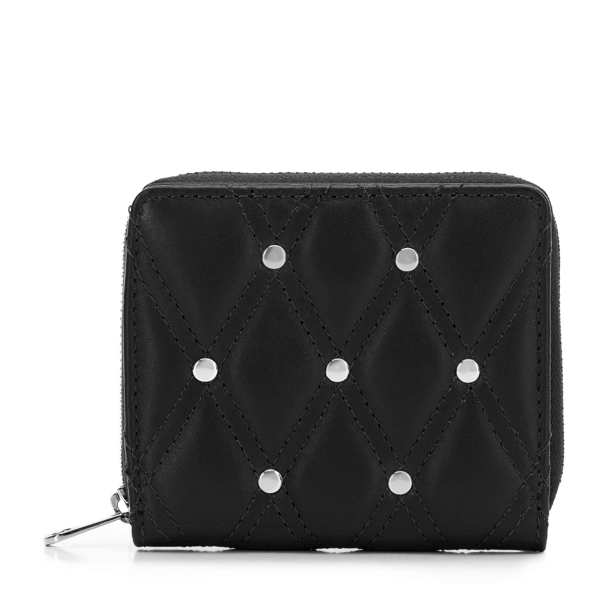 E-shop Dámska prešívaná kožená peňaženka s nitmi, malá 14-1-940-1
