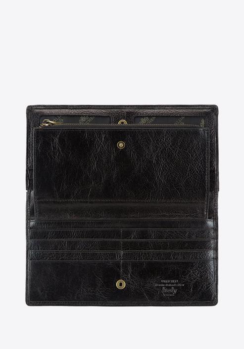 Damski portfel skórzany stylowy na napę, czarny, 21-1-500-1, Zdjęcie 2