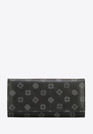 Women's large leather wallet, black, 34-1-082-1B, Photo 1