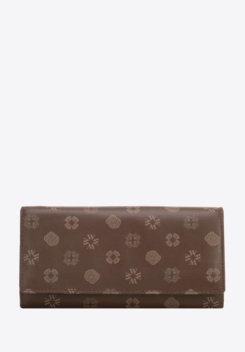 Women's large leather wallet, brown, 34-1-082-1B, Photo 1