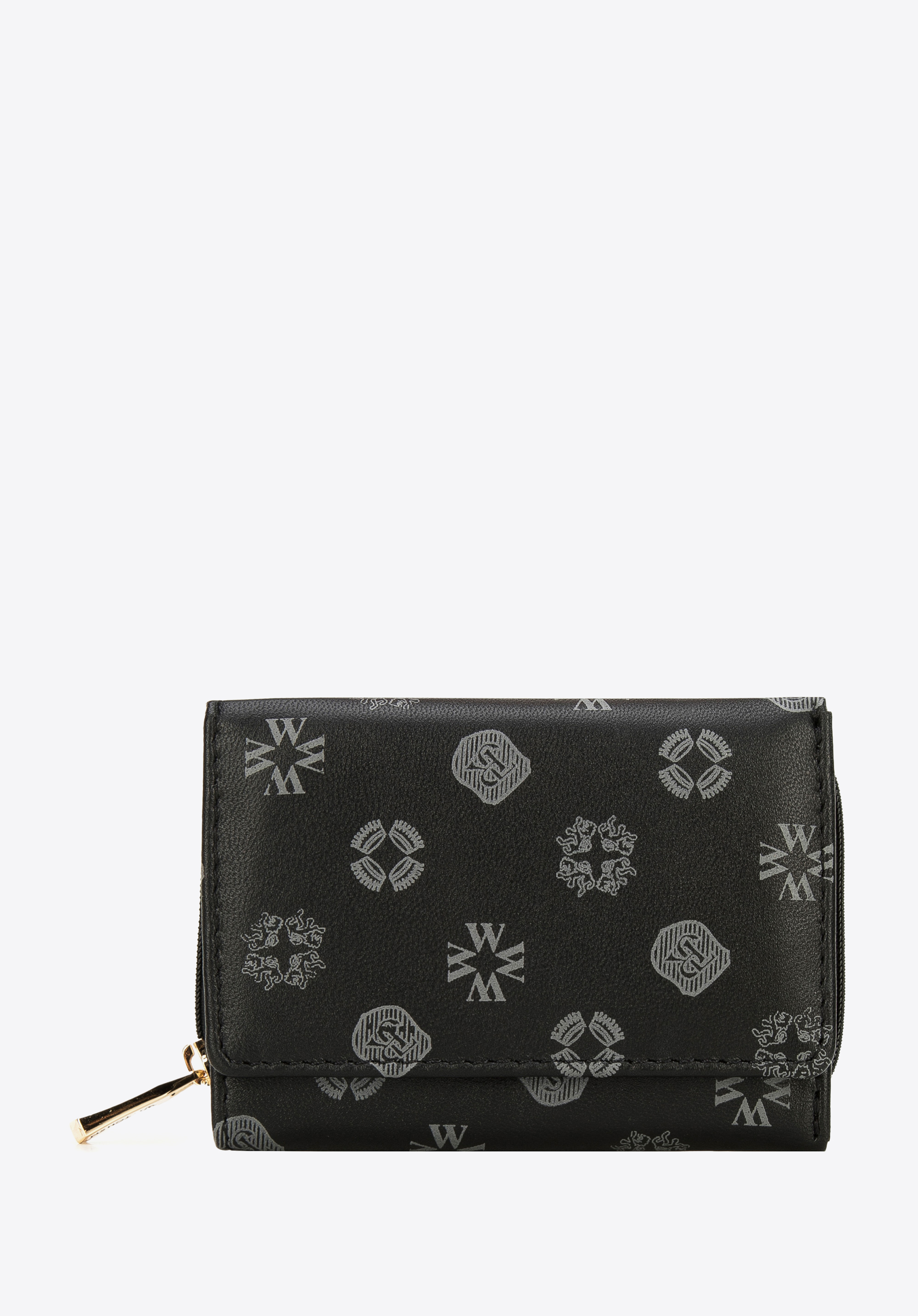Damski portfel skórzany w monogram mały