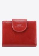 Damski portfel skórzany z elegancką napą, czerwony, 21-1-362-10, Zdjęcie 1