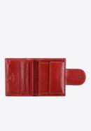 Damski portfel skórzany z elegancką napą, czerwony, 21-1-362-10, Zdjęcie 2