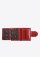 Damski portfel skórzany z elegancką napą, czerwony, 21-1-362-10, Zdjęcie 3