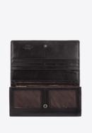 Damski portfel skórzany z herbem duży, czarny, 10-1-052-1, Zdjęcie 2