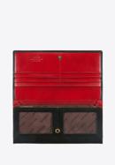 Damski portfel skórzany z herbem duży, czarno-czerwony, 10-1-052-1, Zdjęcie 2