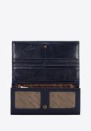 Damski portfel skórzany z herbem duży, ciemny granat, 10-1-052-1, Zdjęcie 2