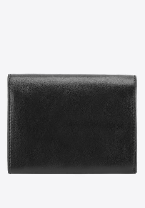 Damski portfel skórzany z herbem na napę, czarny, 10-1-070-1, Zdjęcie 4