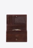 Damski portfel skórzany z herbem średni, brązowy, 10-1-081-1, Zdjęcie 2
