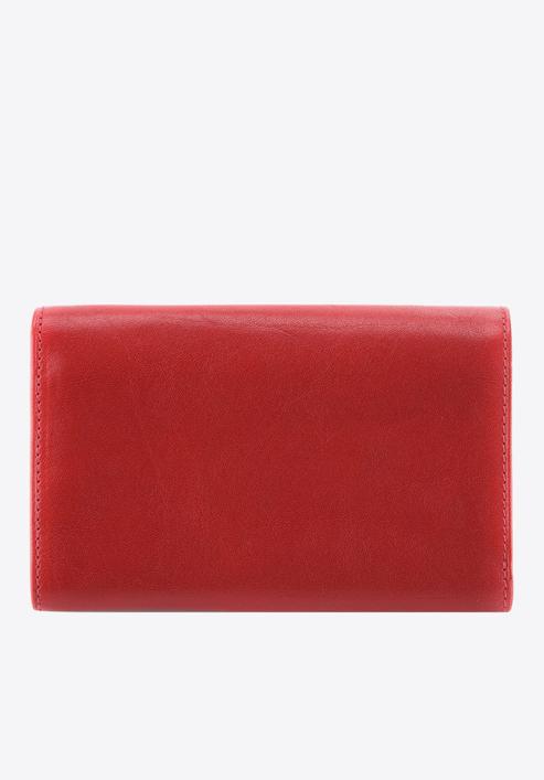 Damski portfel skórzany z herbem średni, czerwony, 10-1-081-1, Zdjęcie 4