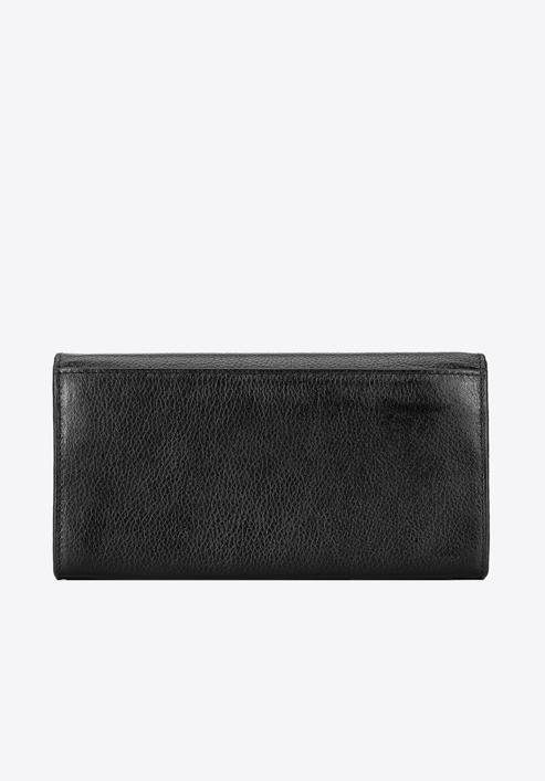 Women's leather wallet with a zip pocket, black, 21-1-052-10L, Photo 6