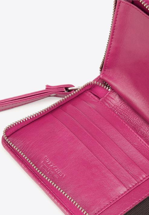 Women's leather wristlet wallet with a phone pocket, pink, 26-2-444-1, Photo 5