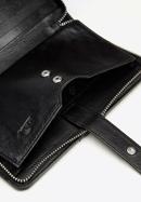 Damski portfel skórzany z kieszenią na telefon, czarny, 26-2-444-T, Zdjęcie 6