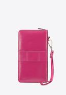 Women's leather wristlet wallet with a phone pocket, pink, 26-2-444-1, Photo 6