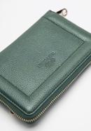 Damski portfel skórzany z ozdobnym brzegiem średni, zielony, 14-1-935-6, Zdjęcie 4