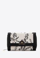 Women's patterned wallet, black-cream, 97-1E-500-X3, Photo 1