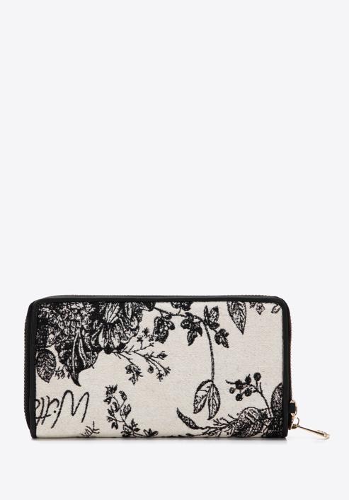 Women's patterned wallet, black-cream, 97-1E-501-X4, Photo 4