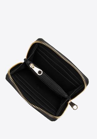 Women's small patterned wallet, cream-black, 97-1E-502-X3, Photo 1