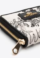 Women's small patterned wallet, black-cream, 97-1E-502-X1, Photo 4
