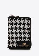 Women's patterned mini wallet, cream-black, 97-1E-503-X1, Photo 1