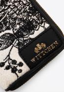 Women's patterned mini wallet, black-cream, 97-1E-503-X1, Photo 4