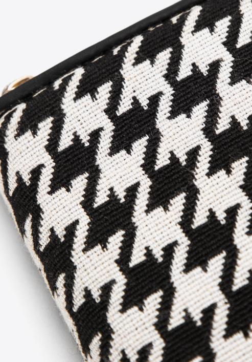 Women's patterned mini wallet, cream-black, 97-1E-503-X1, Photo 4