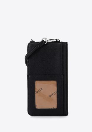 Women's mobile phone mini purse, black, 97-2Y-706-1, Photo 1