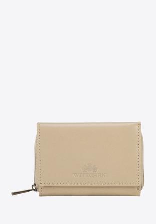 Women's leather wallet, beige, 14-1-121-LB, Photo 1